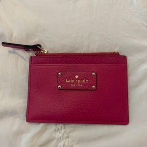 Hot pink Kate spade wallet